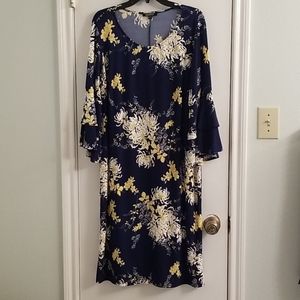 Midi bell sleeve dress